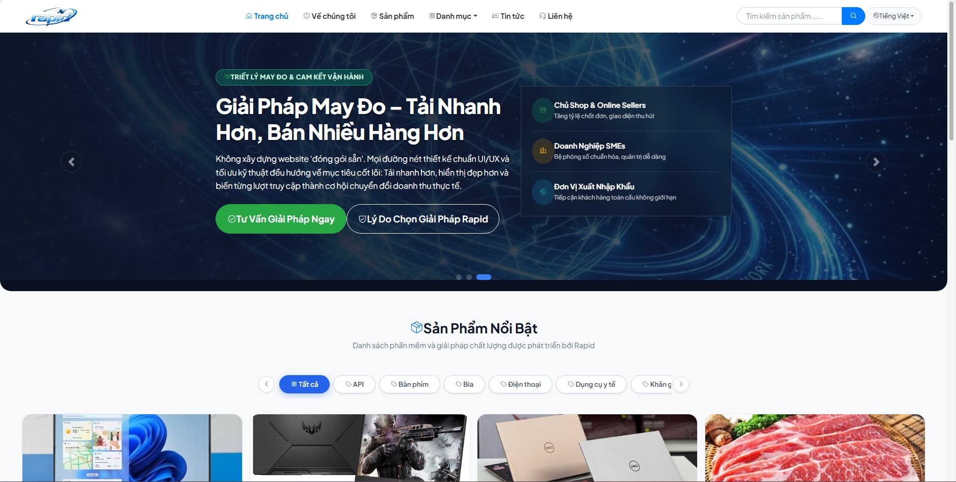 Website Doanh nghiệp tích hợp quản lý sản phẩm và Quản lý nhân sự - khách hàng cơ bản